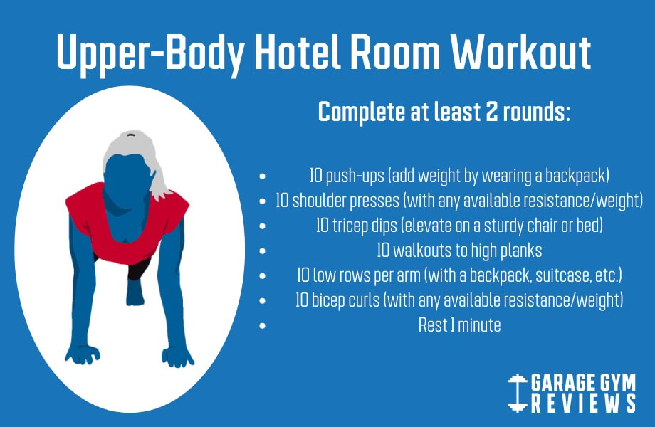 upper body hotel room workout