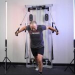 Coop using the Torque Fitness Anker 3 functional trainer