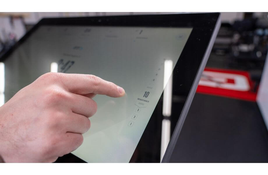 using touchscreen pro form studio pro bike 22