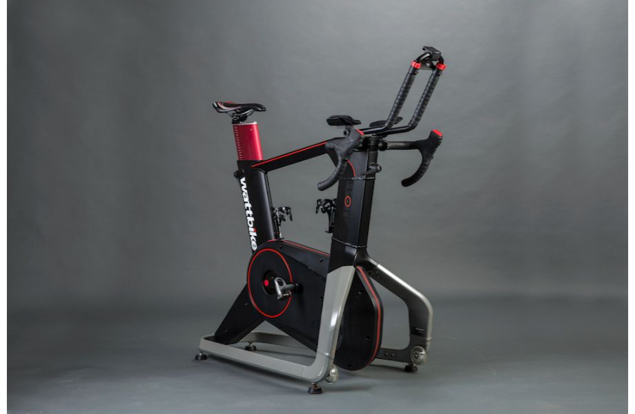 wattbike atom bike grey background