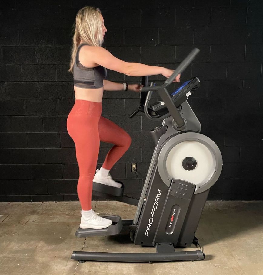 Woman testing the ProForm Pro HIIT 14