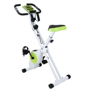 Product image of the Xspec upright folding exercise bike