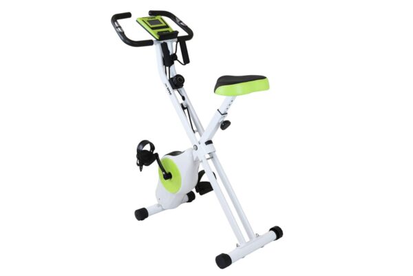 Product image of the Xspec upright folding exercise bike