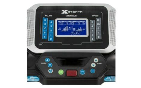 XTERRA TRX3500 Treadmill display