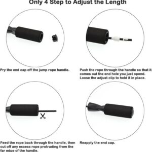 XYLSports Jump Rope how to adjust graphic