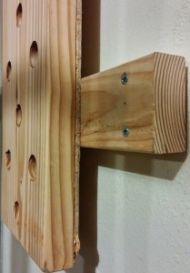 step 5 DIY Climbing Peg Board