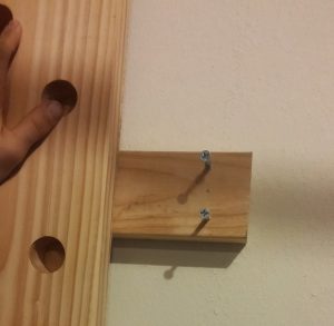 step 6 DIY Climbing Peg Board